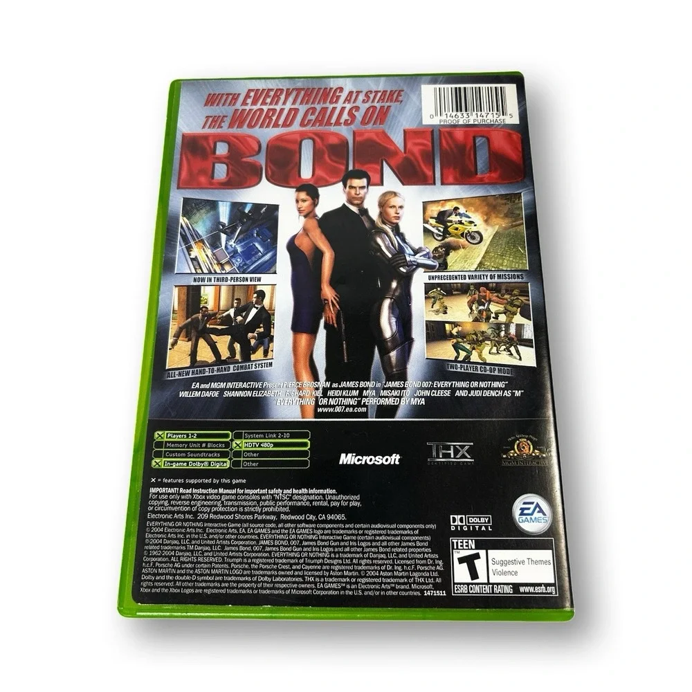 James Bond 007: Everything or Nothing (Microsoft Xbox, 2004) - CIB Complete